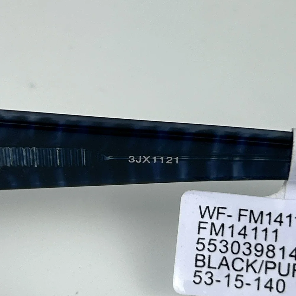 Walmart Contour FM14111 Womens Eyeglasses Frame Black Purple Full Rim 53-15-140